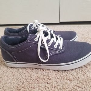 Women Blue Vans Atwood Sneaker Shoes